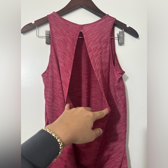 Lululemon Low Key Tank *Silver Heathered Ruby Red size 6 - Picture 9 of 9